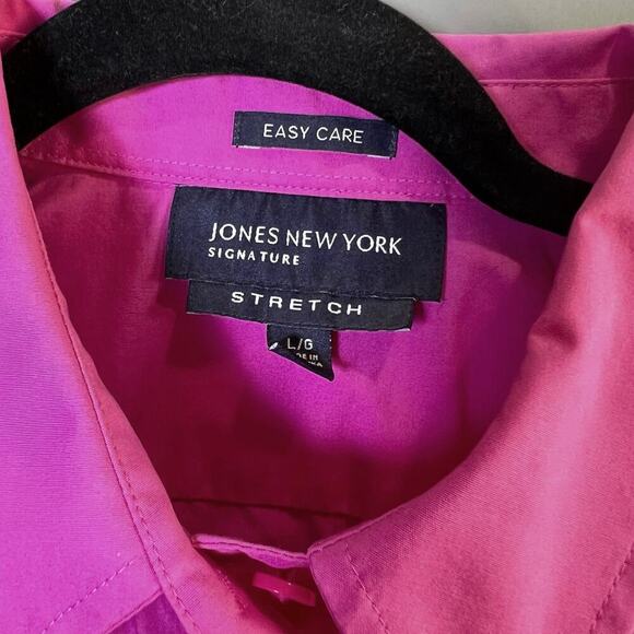 Lot / Bundle of 2 Jones New York Signature Sleeveless Button Up Tops Size Large - Picture 4 of 10